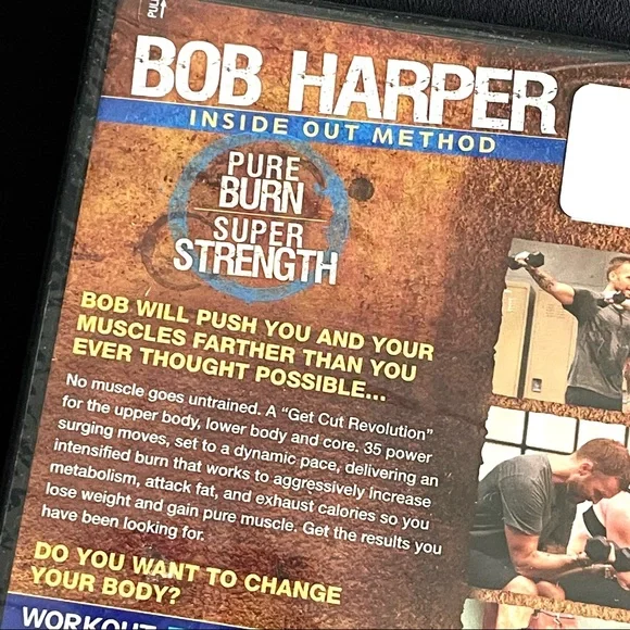 Bob Harper Inside Out Method Exercise Fitness DVD Pure Burn Super Strength New - Picture 10 of 16